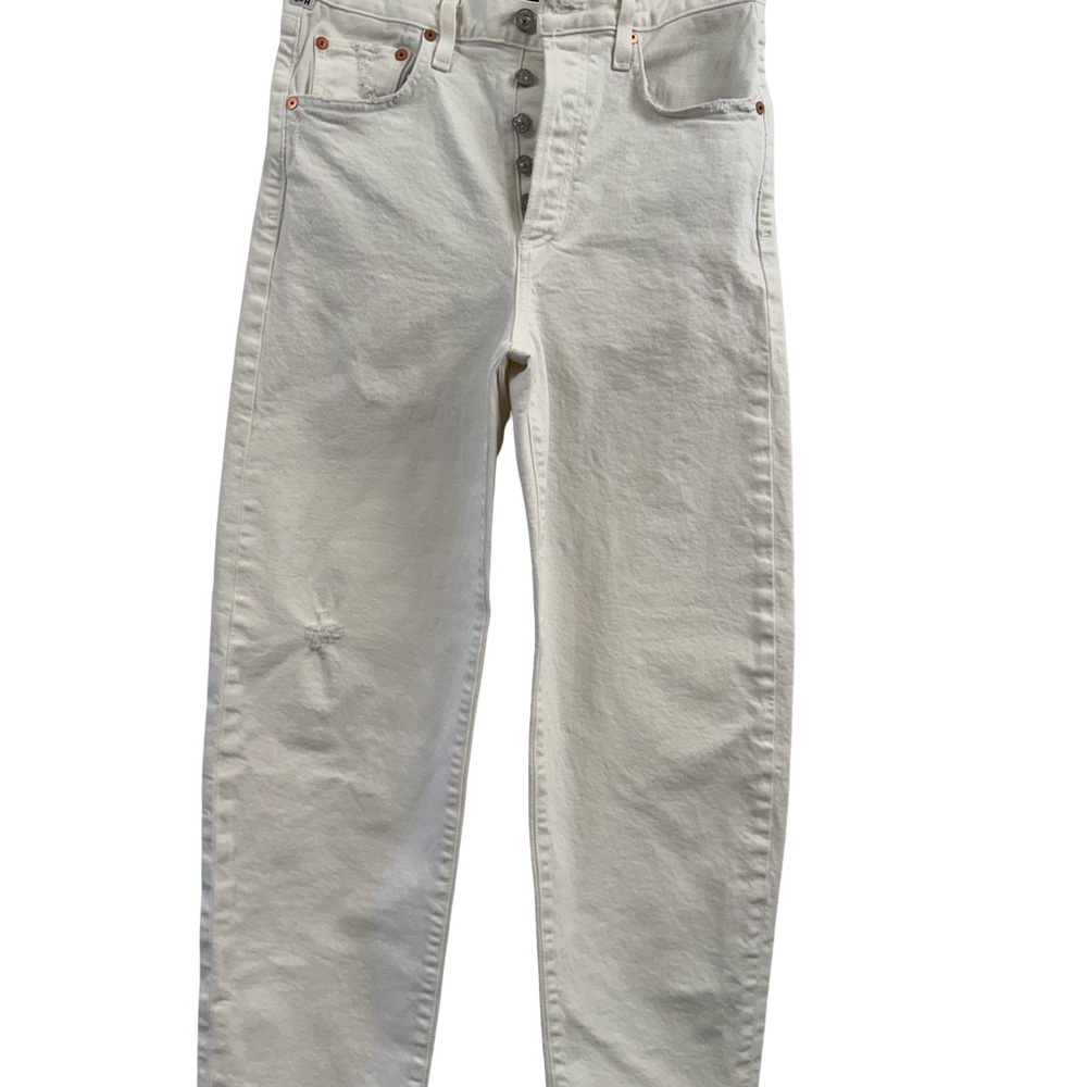 Citizens Of Humanity White Straight Leg Jeans
